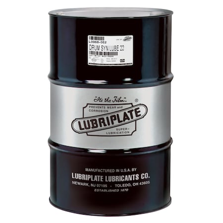 Lubriplate Syn Lube 22, Drum, Synthetic Pao Fluid For Low Temperatures, Iso-22 L0968-062